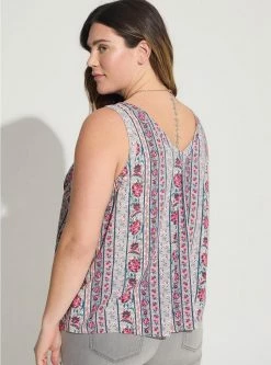 TORRID Challis Stitch Detail Tank -Cheap Torrid Shop 40050444 10465 av2