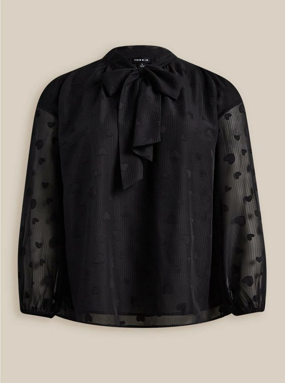 TORRID Clip Dot Tie Front Cold Shoulder Blouse 7 TORRID Clip Dot Tie Front Cold Shoulder Blouse - Image 5