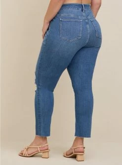 TORRID Perfect Boyfriend Ankle Premium Stretch Mid-Rise Jean -Cheap Torrid Shop 40055910 10382 av2