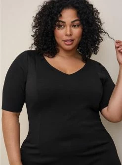 TORRID Midi Studio Cupro Slide Slit Bodycon Dress 9 TORRID Midi Studio Cupro Slide Slit Bodycon Dress -Cheap Torrid Shop 40056413 00684 av2
