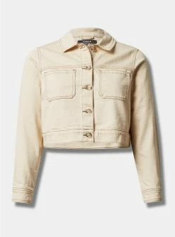 TORRID Denim Crop Patch Pocket Jacket -Cheap Torrid Shop 40060341 00127 flat