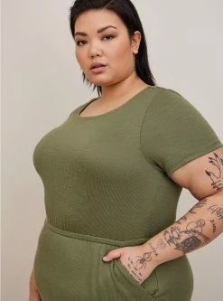 TORRID At The Knee Slub Rib Slit T-Shirt Dress 10 TORRID At The Knee Slub Rib Slit T-Shirt Dress -Cheap Torrid Shop 40070145 10321 av3