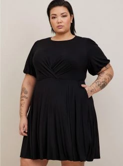 TORRID Mini Super Soft Balloon Sleeve Aline Dress