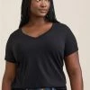 TORRID Girlfriend Signature Jersey V-Neck Tee -Cheap Torrid Shop 40085000 00684 hi