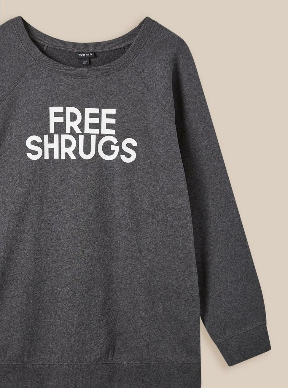 Null Free Shrugs Cozy Fleece Crew Neck Raglan Sweatshirt 4 Null Free Shrugs Cozy Fleece Crew Neck Raglan Sweatshirt - Image 2