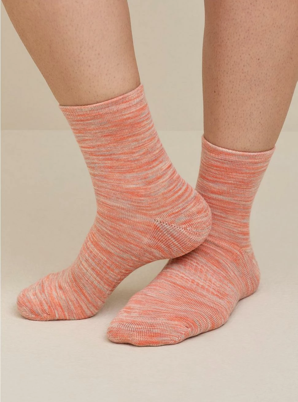 TORRID Athletic Marled Crew Sock 2 TORRID Athletic Marled Crew Sock