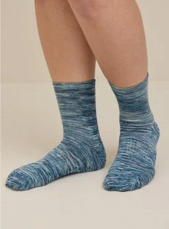 TORRID Athletic Marled Crew Sock