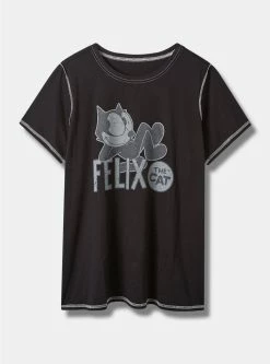 TORRID Felix The Cat Classic Fit Cotton Crew Seam Tee