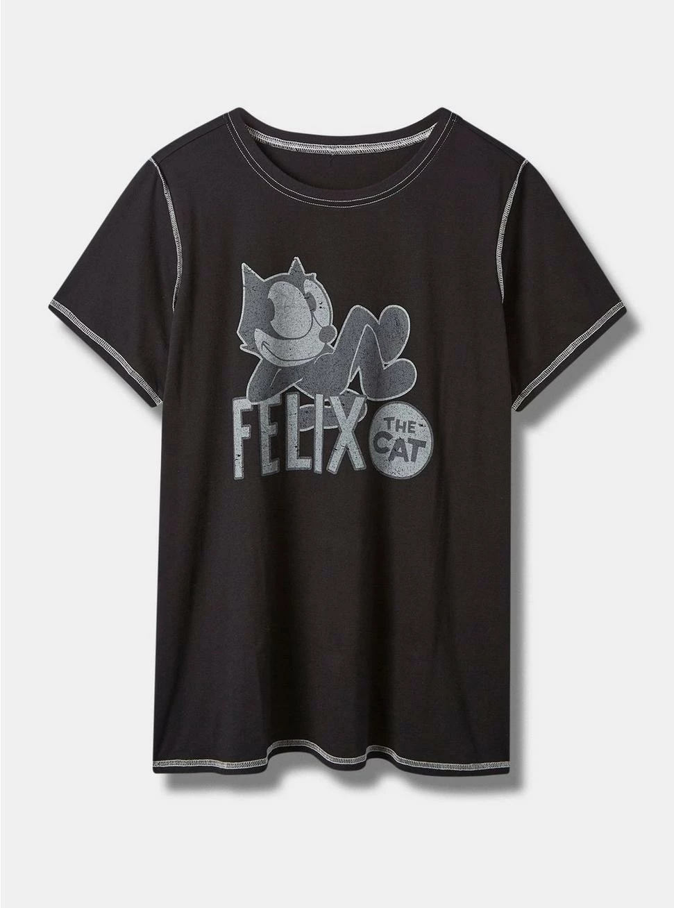 TORRID Felix The Cat Classic Fit Cotton Crew Seam Tee 3 TORRID Felix The Cat Classic Fit Cotton Crew Seam Tee