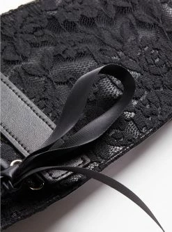 TORRID Lace Ribbon Corset Waist Stretch Belt -Cheap Torrid Shop 40085825 00133 av2