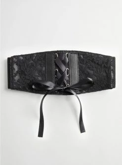 TORRID Lace Ribbon Corset Waist Stretch Belt