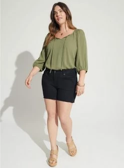 TORRID Gauze Keyhole Peasant Puff Sleeve Top 7 TORRID Gauze Keyhole Peasant Puff Sleeve Top -Cheap Torrid Shop 40085965 10321 av1