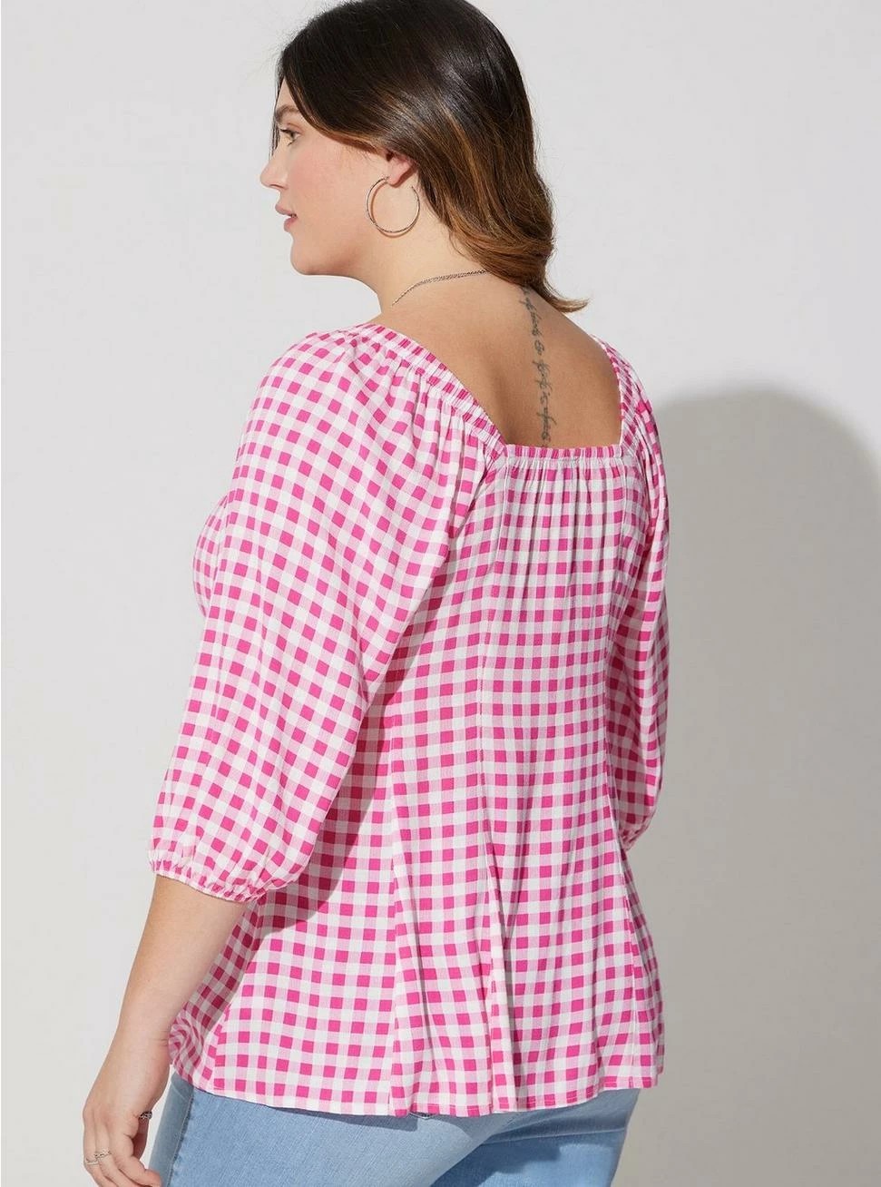 TORRID Fit & Flare Rayon Slub Button Up Long Sleeve 5 TORRID Fit & Flare Rayon Slub Button Up Long Sleeve - Image 3
