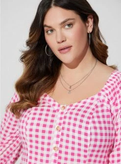 TORRID Fit & Flare Rayon Slub Button Up Long Sleeve 10 TORRID Fit & Flare Rayon Slub Button Up Long Sleeve -Cheap Torrid Shop 40086473 10461 av3