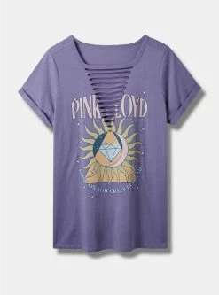 TORRID Pink Floyd Classic Fit Cotton Long Sleeve Slash Tee