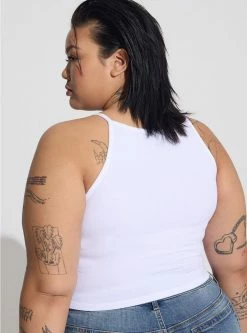 TORRID Everyday Rib High Neck Crop Tank -Cheap Torrid Shop 40100010 05590 av2