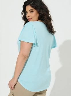 TORRID Girlfriend Signature Jersey V-Neck Flutter Sleeve Tee 8 TORRID Girlfriend Signature Jersey V-Neck Flutter Sleeve Tee -Cheap Torrid Shop 40100020 06499 av2