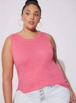 TORRID Vintage Super Soft Slub Crew Neck Tank