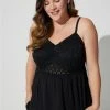 TORRID Babydoll Georgette Lace Trim Cami -Cheap Torrid Shop 40100310 00684 hi