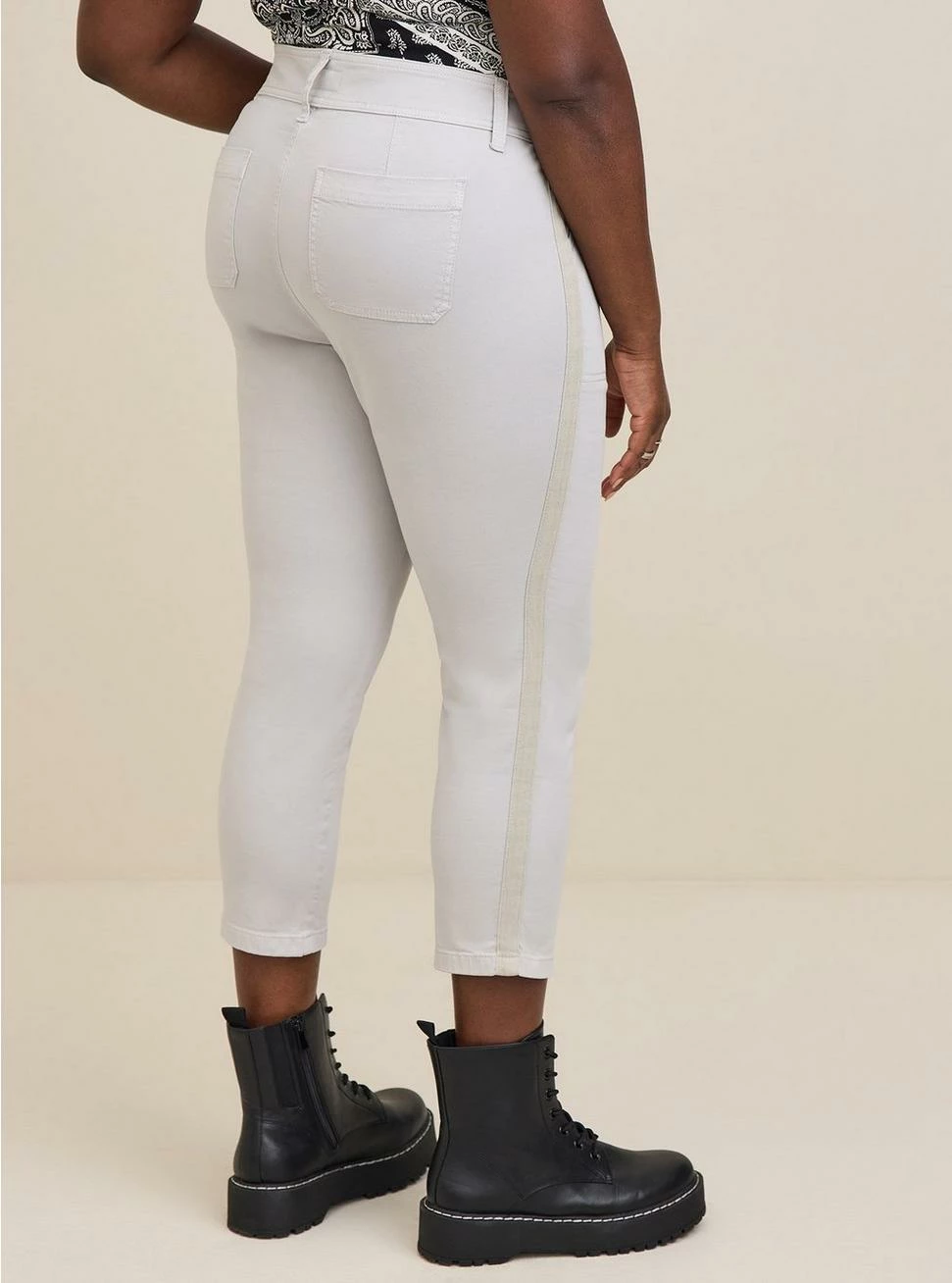 TORRID Crop Aviator Skinny Stretch Twill Mid-Rise Pant 5 TORRID Crop Aviator Skinny Stretch Twill Mid-Rise Pant - Image 3