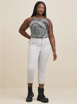 TORRID Crop Aviator Skinny Stretch Twill Mid-Rise Pant