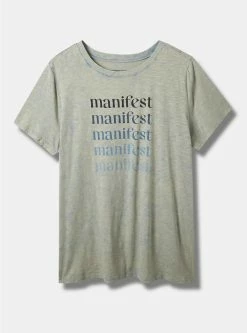 Null Manifest Vintage Super Soft Slub Crew Neck Tee