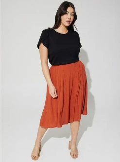 TORRID Midi Eyelet Aline Skirt