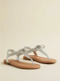 TORRID Elastic Band With Bow Detail Sandal (WW)