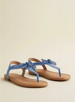 TORRID Elastic Band With Bow Detail Sandal (WW)