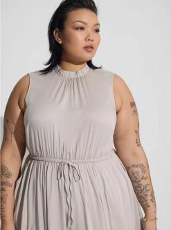 TORRID Mini Stretch Challis Hi-Low Dress -Cheap Torrid Shop 40106417 10321 av2