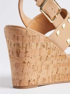 TORRID Studded Double Strap Platform Wedge (WW) 13 TORRID Studded Double Strap Platform Wedge (WW) -Cheap Torrid Shop 40106493 00130 av5