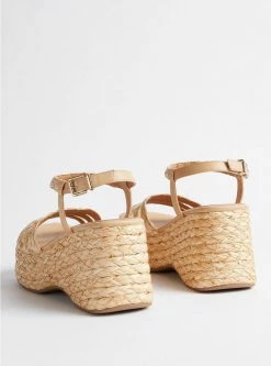 TORRID All Over Raffia Platform Wedge (WW) -Cheap Torrid Shop 40106508 00127 av2