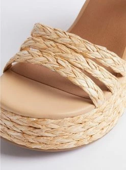 TORRID All Over Raffia Platform Wedge (WW) -Cheap Torrid Shop 40106508 00127 av3