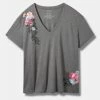 Null Wild Flowers Signature Jersey V-Neck Easy Tee -Cheap Torrid Shop 40110000 00147 hi