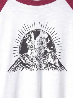 Null Torrid Strong Be Kind Super Soft Slub Crew Neck Elbow Sleeve Raglan Tee -Cheap Torrid Shop 40110057 05590 av3