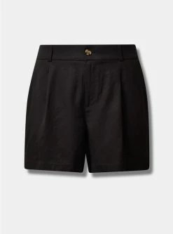 Null Studio Linen Short -Cheap Torrid Shop 40110460 00684 flat