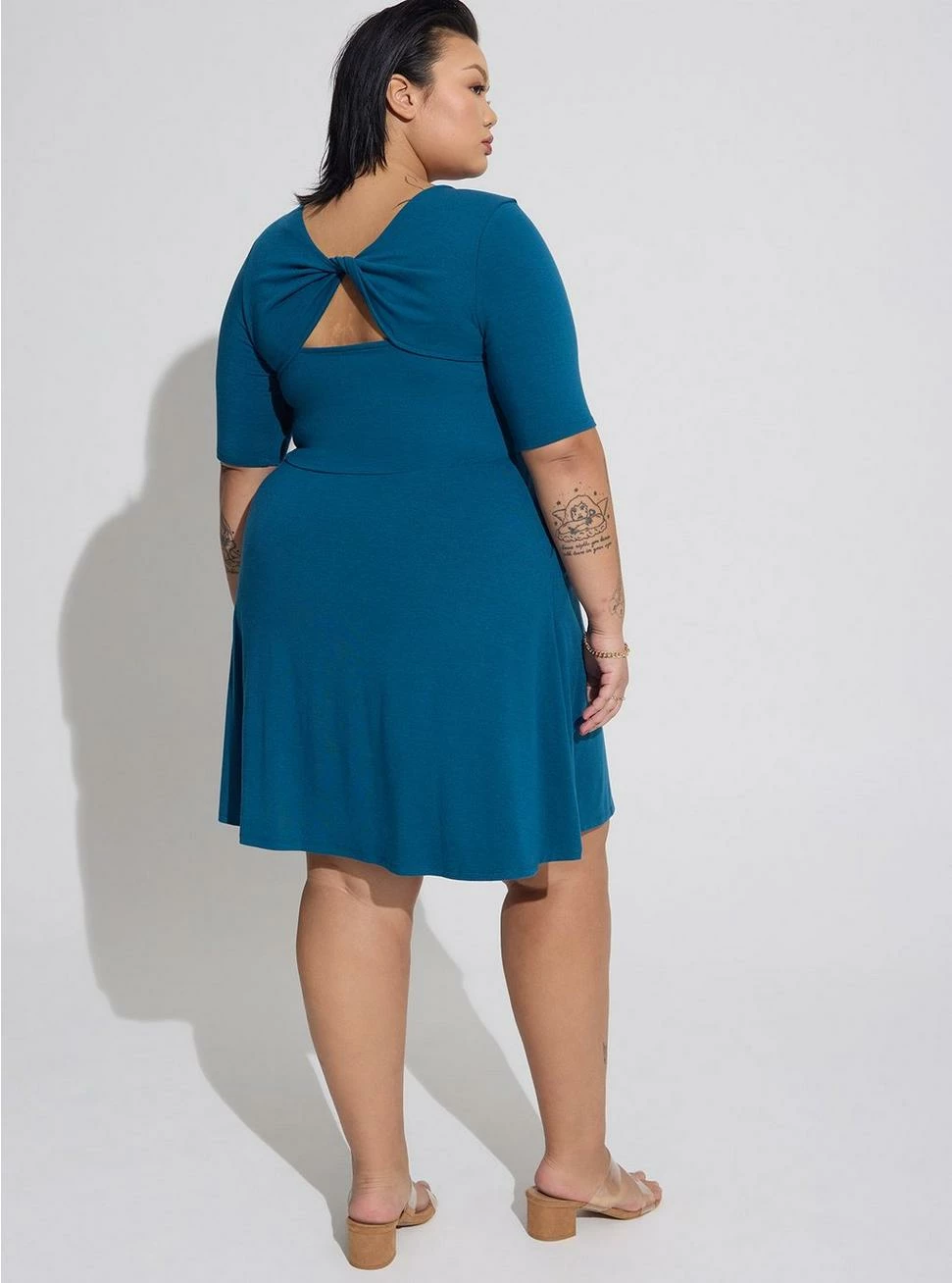 TORRID Mini Jersey Twist Back Skater Dress 5 TORRID Mini Jersey Twist Back Skater Dress - Image 3