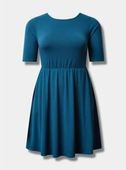 TORRID Mini Jersey Twist Back Skater Dress 9 TORRID Mini Jersey Twist Back Skater Dress -Cheap Torrid Shop 40110537 06637 flat