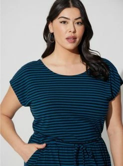 TORRID Midi Jersey Cross Back Slit Dress -Cheap Torrid Shop 40110547 08578 av3