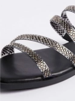 TORRID Jelly Detail Embellished Square Toe Sandal (WW) -Cheap Torrid Shop 40110575 00133 av4