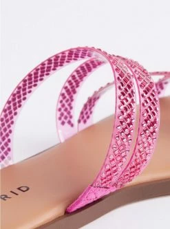 TORRID Jelly Detail Embellished Square Toe Sandal (WW) -Cheap Torrid Shop 40110575 09262 av4