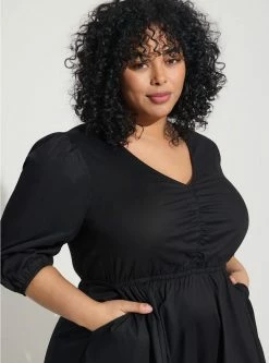 TORRID Midi Poplin Tiered Dress 8 TORRID Midi Poplin Tiered Dress -Cheap Torrid Shop 40110749 00684 av2