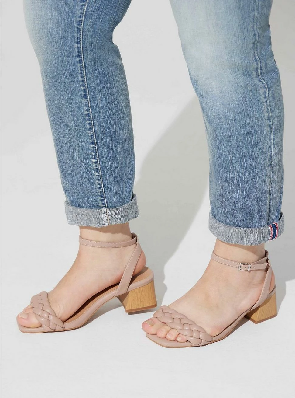 TORRID Braided Flare Heel Sandal (WW) 4 TORRID Braided Flare Heel Sandal (WW) - Image 2