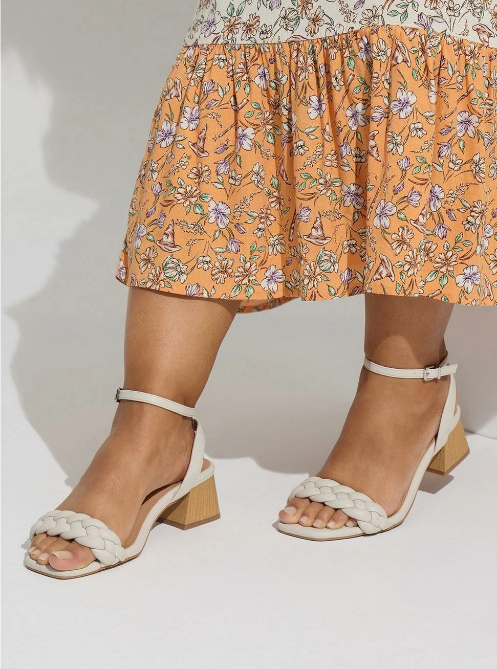 TORRID Braided Flare Heel Sandal (WW) 4 TORRID Braided Flare Heel Sandal (WW) - Image 2