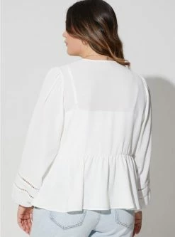 TORRID Textured Woven Trim Inset Kimono 9 TORRID Textured Woven Trim Inset Kimono -Cheap Torrid Shop 40110865 06452 av2