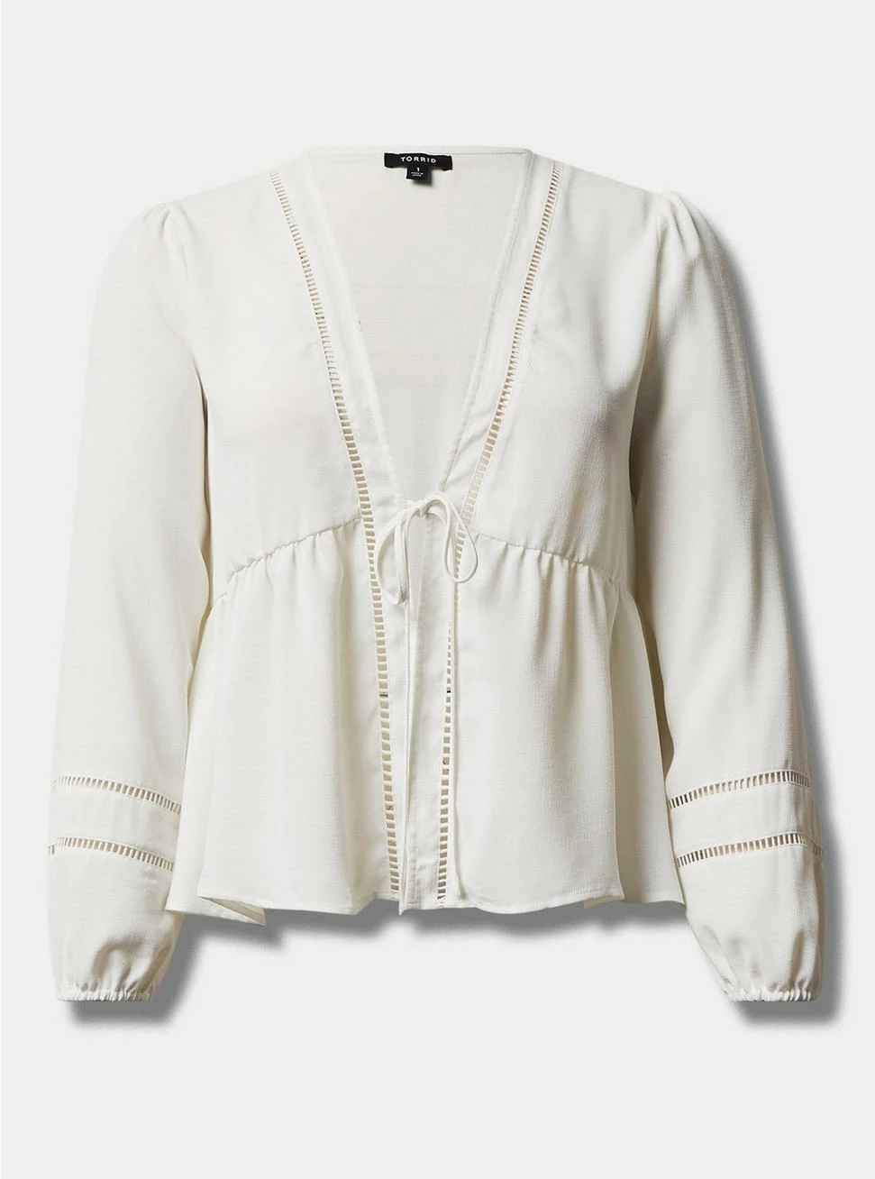 TORRID Textured Woven Trim Inset Kimono 7 TORRID Textured Woven Trim Inset Kimono - Image 5