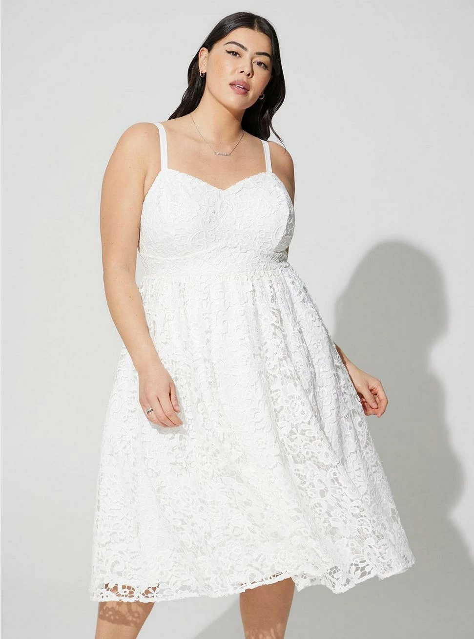 TORRID Midi Crochet Lace Sweetheart Dress 3 TORRID Midi Crochet Lace Sweetheart Dress
