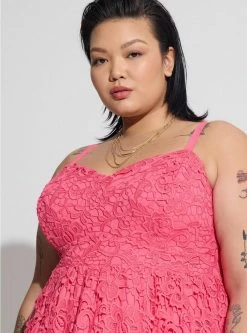 TORRID Midi Crochet Lace Sweetheart Dress -Cheap Torrid Shop 40120151 10410 av2