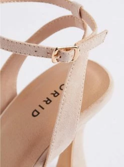 TORRID Braided Mid Heel Sandal (WW) -Cheap Torrid Shop 40125046 00119 av4