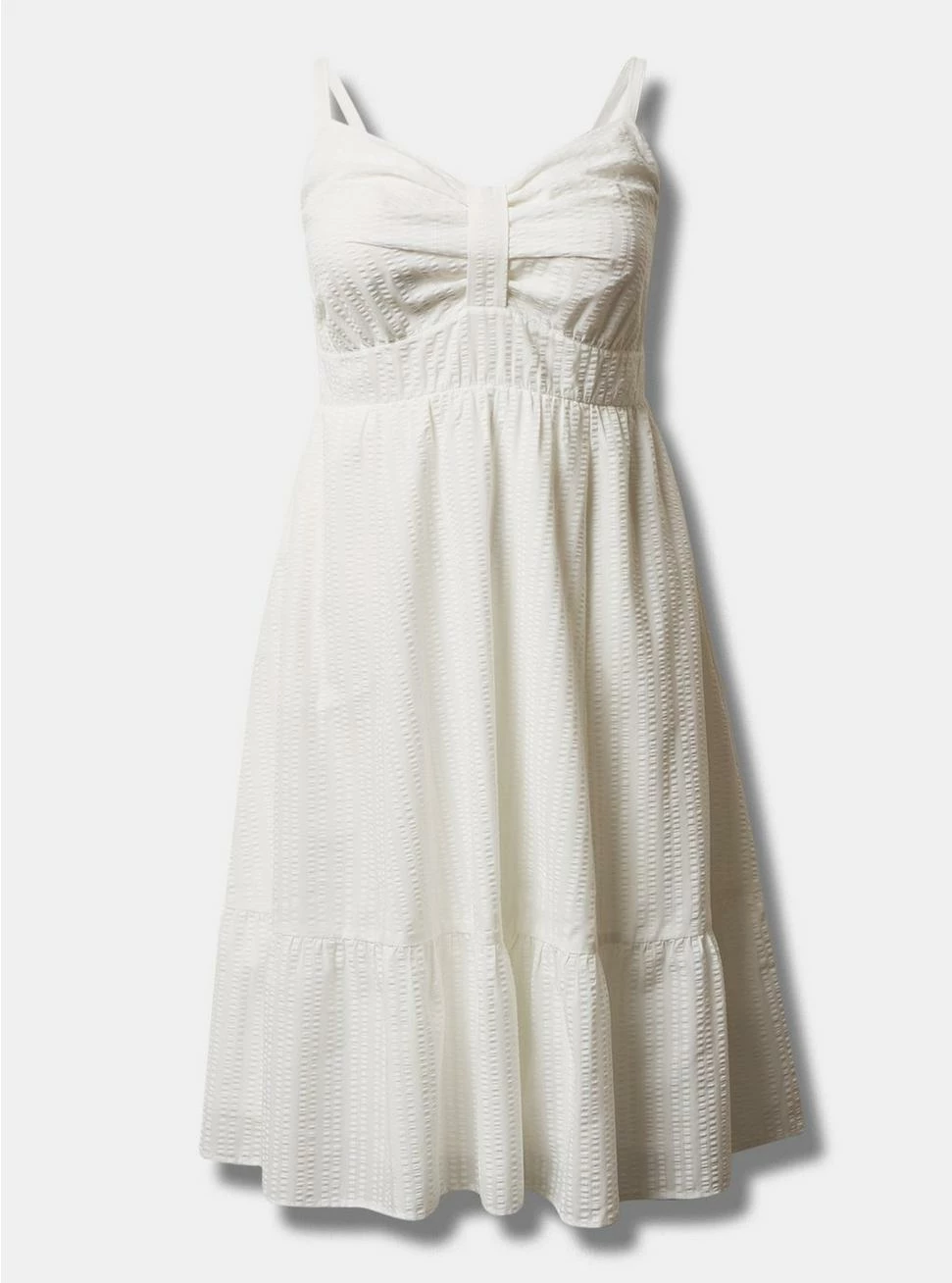 TORRID Midi Poplin Tiered Dress 6 TORRID Midi Poplin Tiered Dress - Image 4